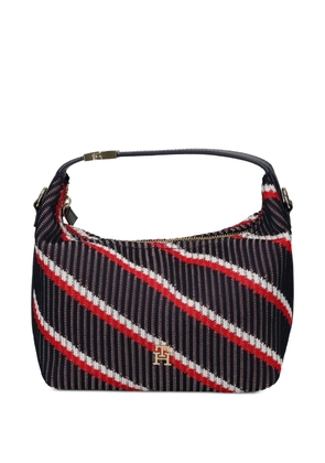 Tommy Hilfiger striped logo satchel - Blue