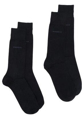 BOSS logo-print socks - Blue