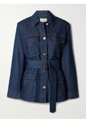 Zimmermann - Illuminate Belted Denim Jacket - Blue - 01,2,3,4