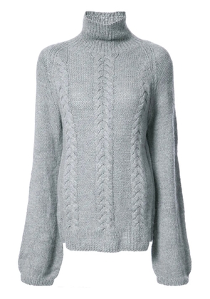 VOZ cable-knit turtleneck jumper - Grey