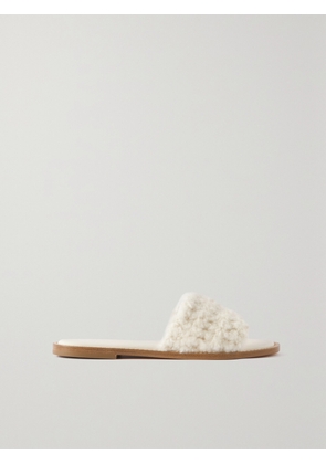 Gabriela Hearst - Ballast Cashmere Slides - Ivory - IT36,IT36.5,IT37,IT37.5,IT38,IT38.5,IT39,IT39.5,IT40,IT40.5,IT41,IT41.5,IT42