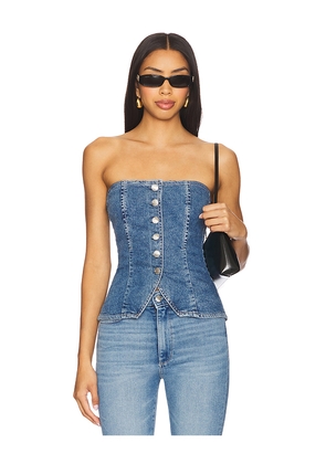 DL1961 Bustier Top in Blue. Size S. Also in XS.