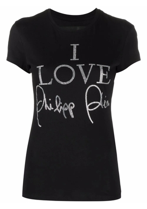 Philipp Plein crystal-embellished short-sleeved T-shirt - Black