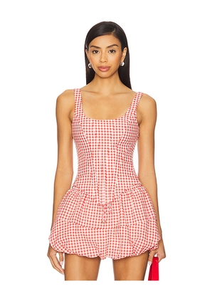 Amanda Uprichard Ryland Top in Red. Size L. Also in M, XS.