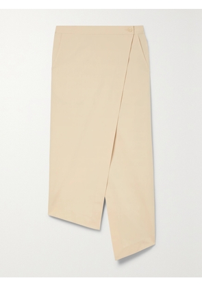 PETAR PETROV - Rael Cotton And Silk-blend Wrap Skirt - Neutrals - FR 34,FR 36,FR 38,FR 40,FR 42,FR 44