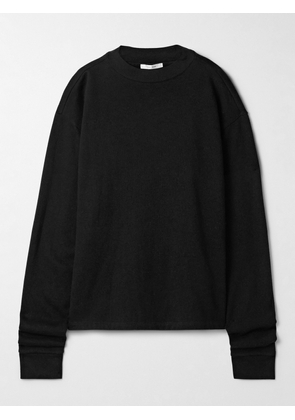 The Row - Amira Cotton And Cashmere-blend Jersey Sweater - Black - x small,small,medium,large,x large