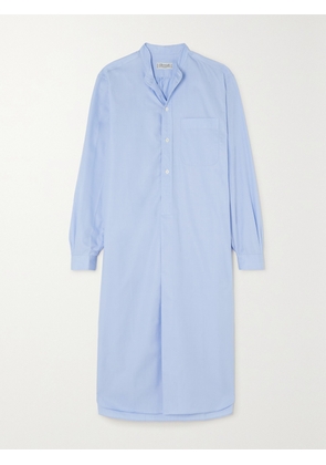 Charvet - Elysee Cotton-poplin Nightdress - Blue - x small,small,medium,large