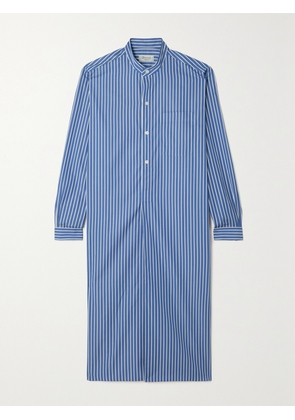 Charvet - Elysee Oversized Striped Cotton-poplin Nightdress - Blue - x small,small,medium,large