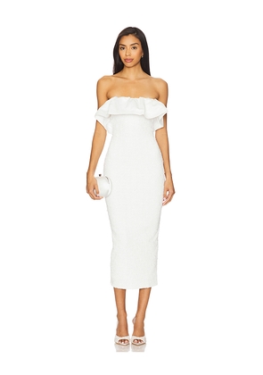 ELLIATT Dandelione Midi Dress in Ivory. Size L. Also in M, S, XL, XS, XXL, XXS.