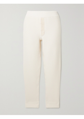 The Row - Ginzena Cotton-blend Tapered Track Pants - White - x small,small,medium,large,x large