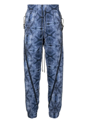 Mostly Heard Rarely Seen Kaleidoscope zipped jogging trousers - Blue