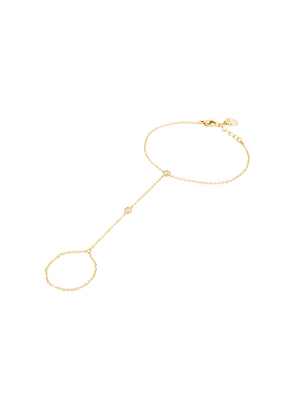 BRACHA Mila Hand Chain in Metallic Gold.