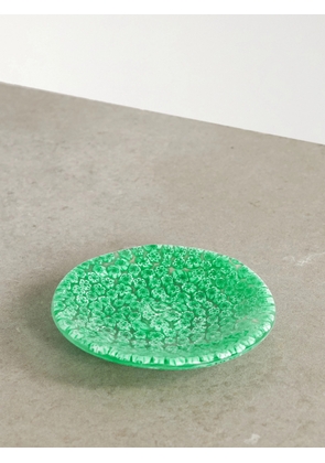 Marlo Laz - Stella Mare Seafoam Glass Dish - Green - One size