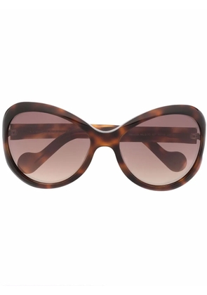 Moncler Eyewear Bellux cat eye-frame sunglasses - Brown