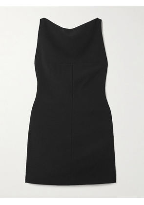 16ARLINGTON - Alessa Open-back Crepe Mini Dress - Black - UK 4,UK 6,UK 8,UK 10,UK 12,UK 14