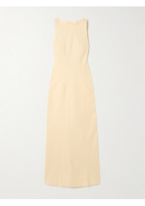 Faithfull - Lydie Linen Maxi Dress - Yellow - x small,small,medium,large,x large,xx large