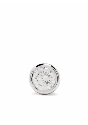 Courbet 18kt recycled white gold Origine laboratory-grown diamond stud single earring - Silver