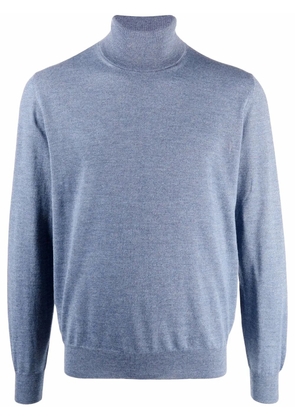 Canali roll-neck sweater - Blue