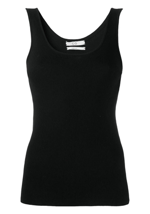 Co slim-fit knitted tank top - Black
