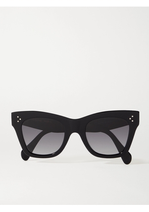 CELINE Eyewear - Oversized Cat-eye Acetate Sunglasses - Black - One size