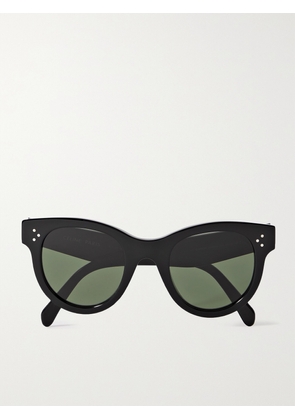 CELINE Eyewear - Round-frame Acetate Sunglasses - Black - One size