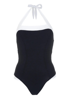 Amir Slama two-tone swimsuit - Black