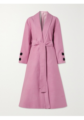 The Row - Gina Silk Coat - Pink - x small,small,medium