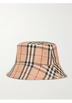 Burberry - Checked Cotton-blend Twill Bucket Hat - Neutrals - S,M,L