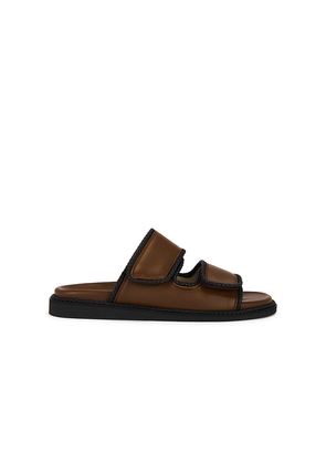 Dear Frances Braided Slide in Brown. Size 37. Also in 38, 39.