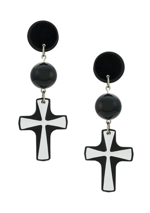 Amir Slama Bijoux cross earrings - Black