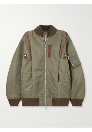 Sacai - Shell Bomber Jacket - Green - 1,2,3,4