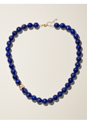 Mateo - 14-karat Gold Lapis Lazuli Necklace - Blue - One size