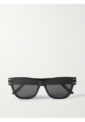 DIOR Eyewear - Diorsignature S6u Cat-eye Acetate And Gold-tone Sunglasses - Black - One size