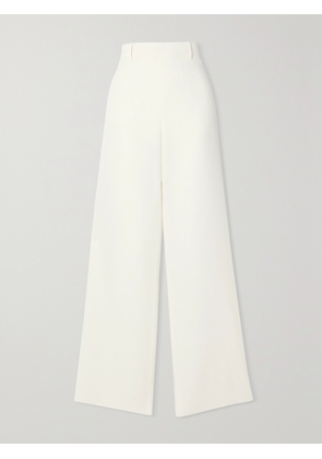 Valentino Garavani - Silk-crepe Wide-leg Pants - White - IT36,IT38,IT40,IT42,IT44,IT46,IT48,IT50