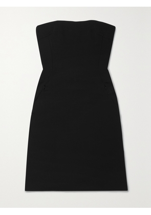 AKRIS - Strapless Wool-blend Crepe Tunic - Black - US2,US4,US6,US8