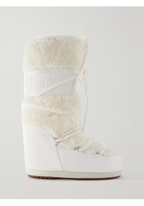 Moon Boot - Icon Faux Fur And Faux Leather Snow Boots - White - EU 35/38,EU 39/41,EU 42/44