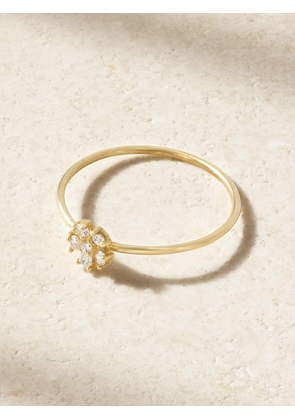 Jennifer Meyer - Flower 18-karat Gold Diamond Ring - 5,6,7