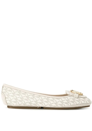 Michael Michael Kors monogram ballerina pumps - Neutrals