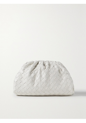 Bottega Veneta - Teen Pouch Small Gathered Leather Clutch - White - One size