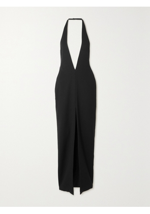 MÔNOT - Open-back Crepe Halterneck Maxi Dress - Black - US0,US2,US4,US6,US8,US10