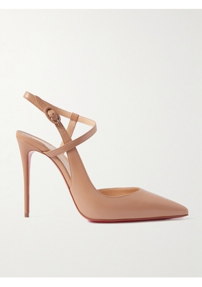 Christian Louboutin - Jenlove 100 Leather Slingback Pumps - Pink - IT34,IT34.5,IT35,IT35.5,IT36,IT36.5,IT37,IT37.5,IT38,IT38.5,IT39,IT39.5,IT40,IT40.5,IT41,IT41.5,IT42