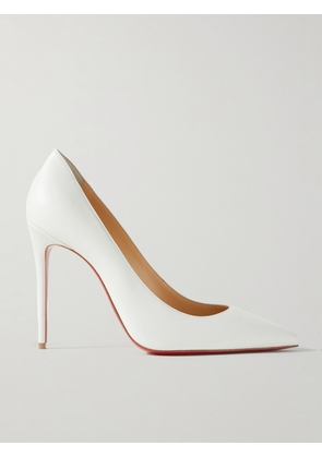 Christian Louboutin - Kate 100 Leather Pumps - White - IT34,IT34.5,IT35,IT35.5,IT36,IT36.5,IT37,IT37.5,IT38,IT38.5,IT39,IT39.5,IT40,IT40.5,IT41,IT41.5,IT42,IT43