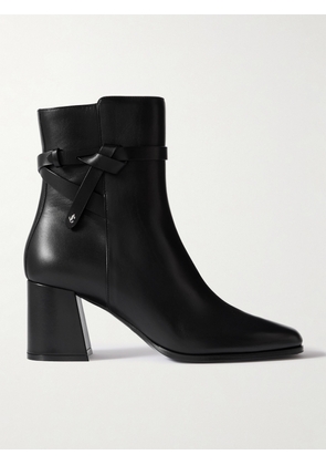 Jimmy Choo - Lawton 65 Leather Ankle Boots - Black - IT36,IT37,IT37.5,IT38,IT38.5,IT39,IT39.5,IT40,IT40.5,IT41,IT42