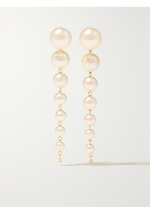 Mizuki - 14-karat Gold Pearl Earrings - One size