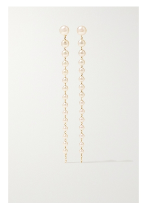 Mizuki - 14-karat Gold Pearl Earrings - One size