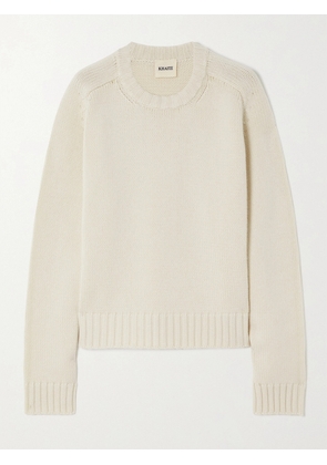 KHAITE - Mae Cashmere Sweater - Off-white - x small,small,medium,large,x large