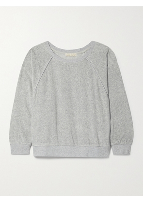 Suzie Kondi - Saba Cotton-blend Velour Sweatshirt - Gray - x small,small,medium,large,x large
