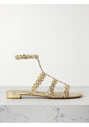 Aquazzura - Infinity Metallic Sandals - Gold - IT36,IT36.5,IT37,IT37.5,IT38,IT38.5,IT39,IT39.5,IT40,IT40.5,IT41,IT41.5,IT42