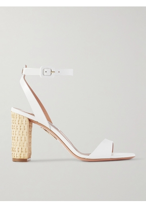 Aquazzura - Sunseeker 85 Leather Sandals - White - IT36,IT36.5,IT37,IT37.5,IT38,IT38.5,IT39,IT39.5,IT40,IT40.5,IT41,IT41.5,IT42