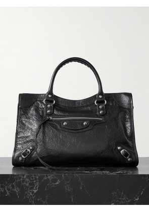Balenciaga - Le City Medium Textured-leather Tote - Black - One size